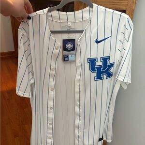 Nike White Jersey with Blue Accents